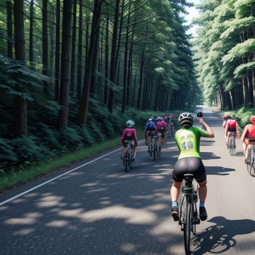 Cyclists Participating in the Pan Mass Challenge